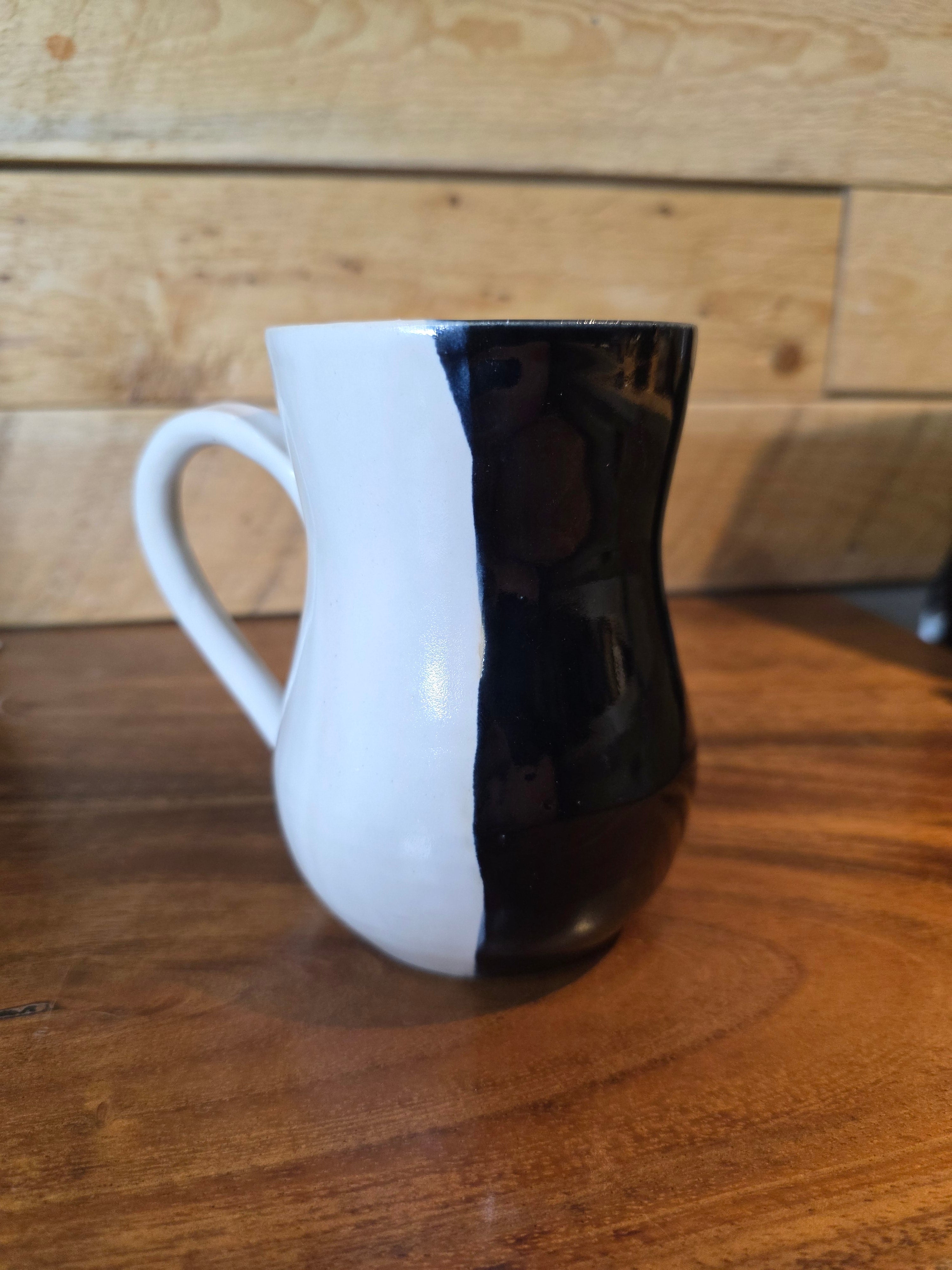 Caught Between Black & White Mug