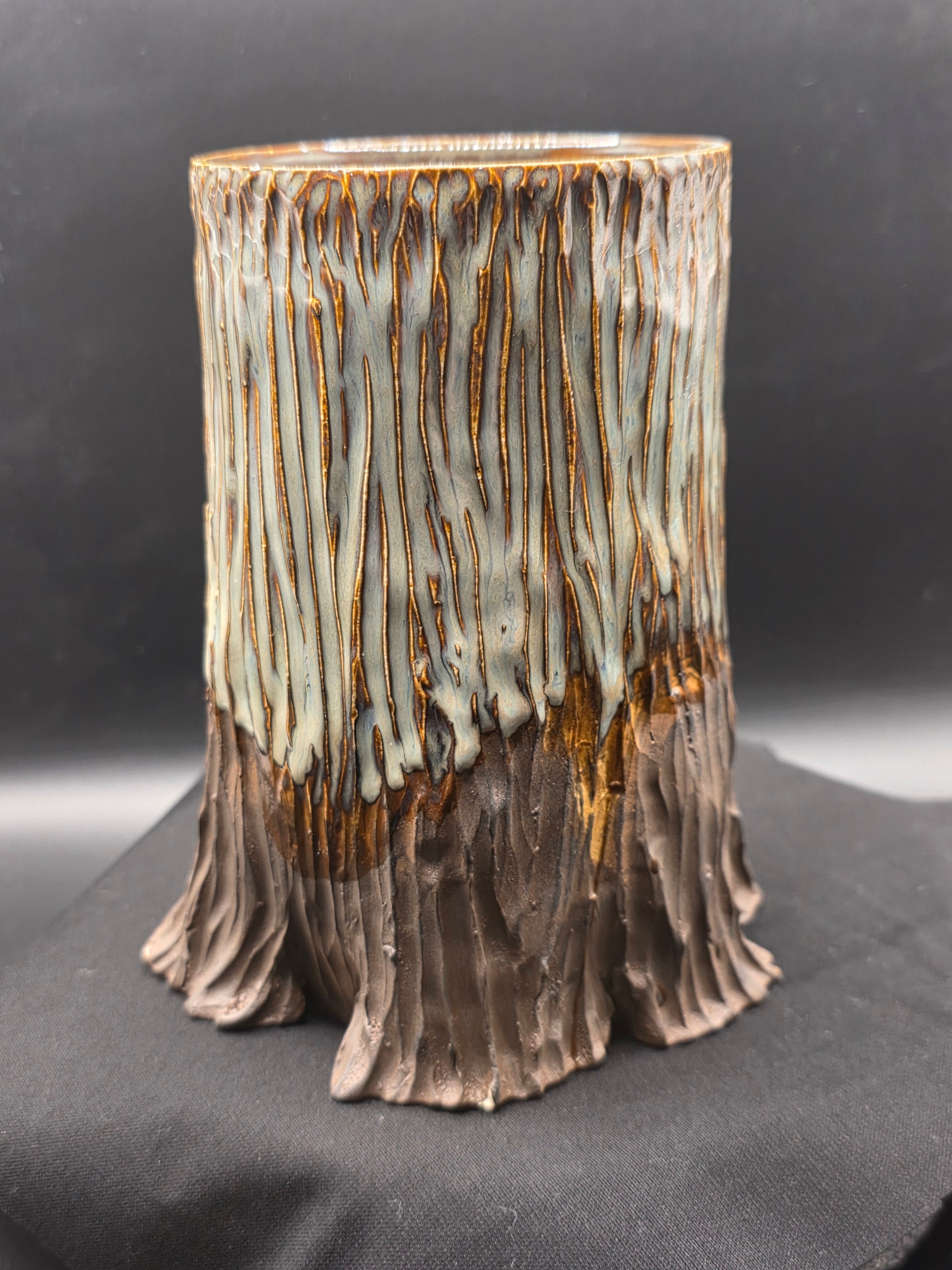 Cedar Stump Utensil Holder