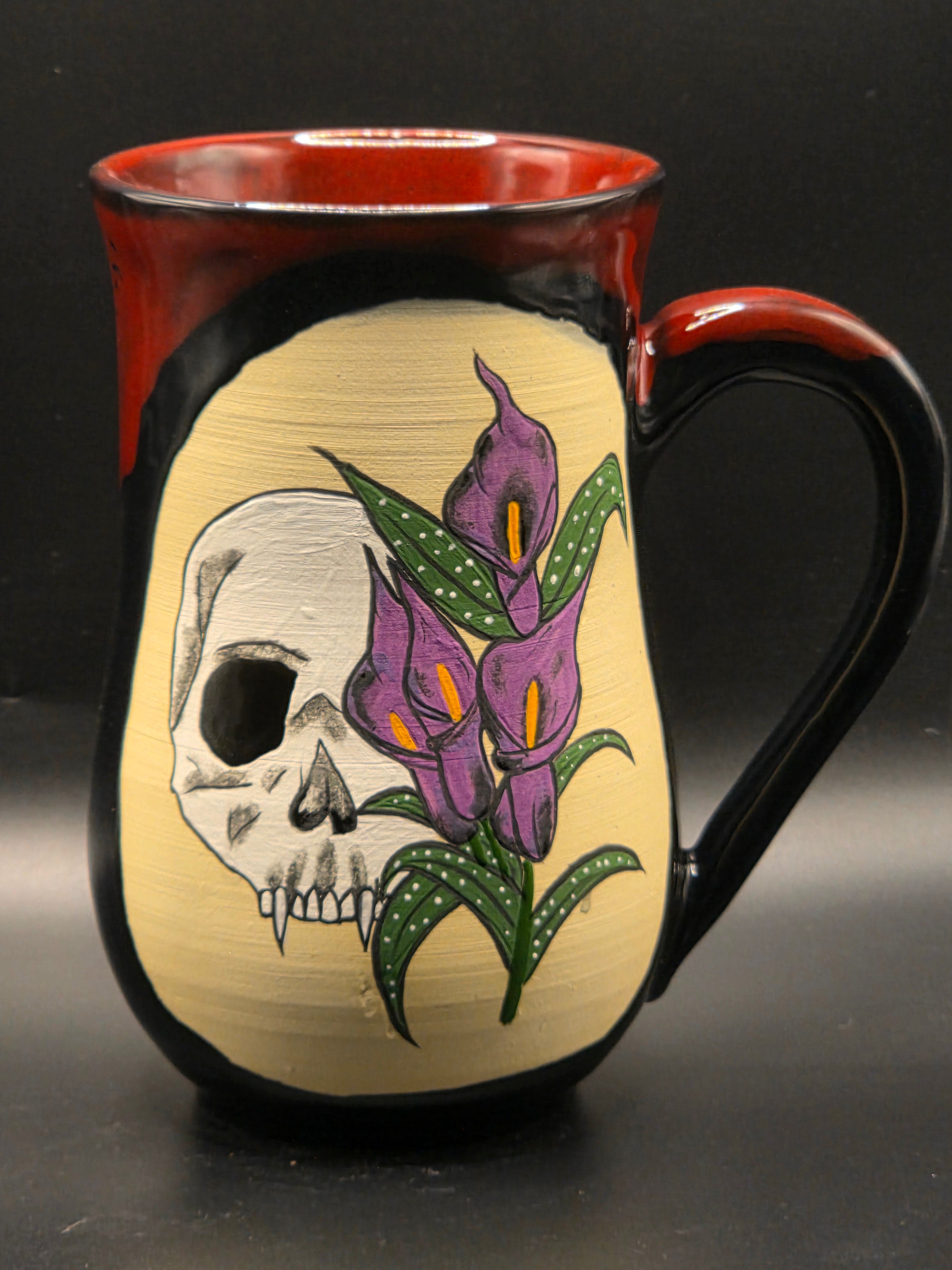 Vamp Skull & Lillies