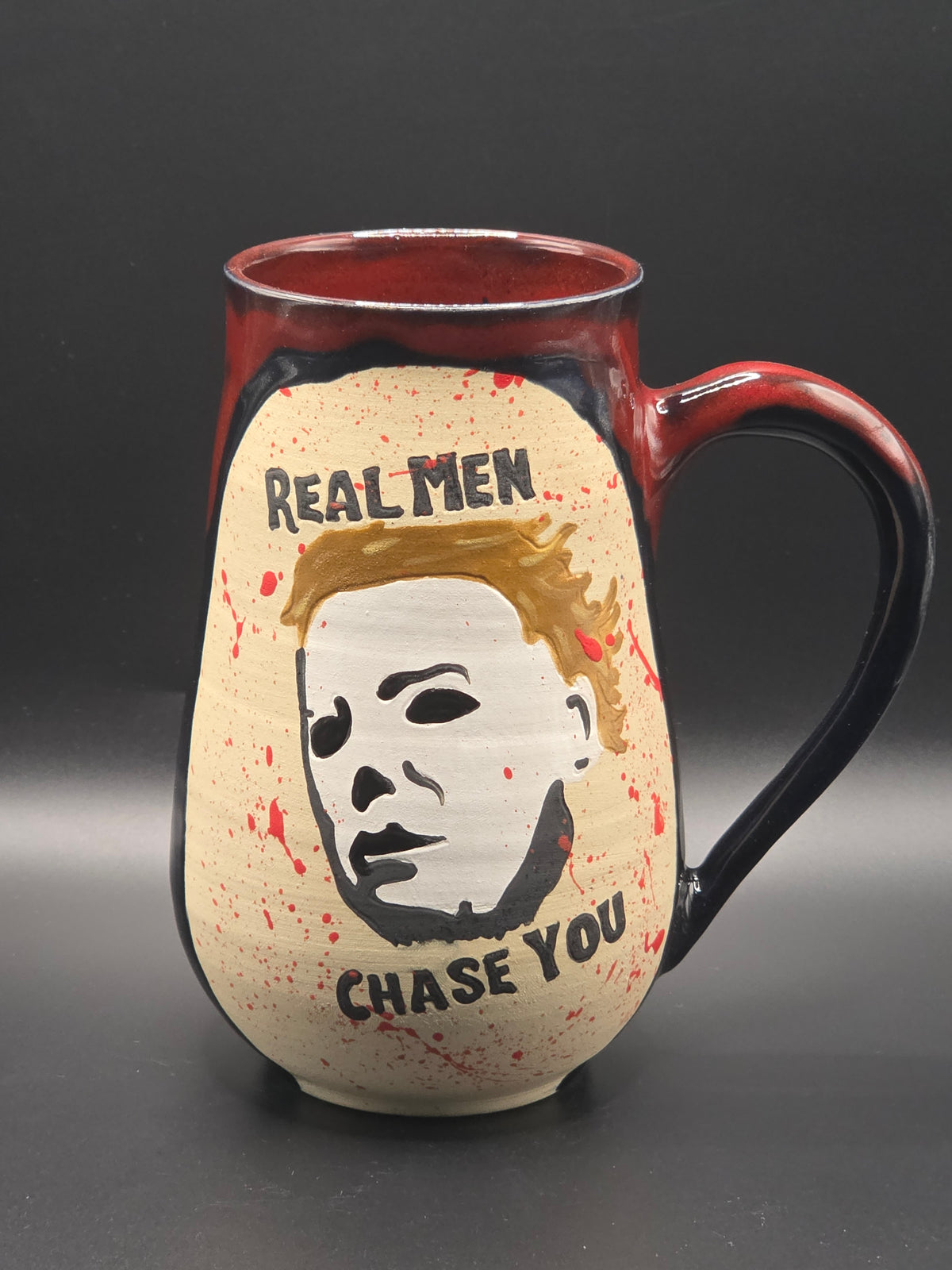 Micheal Myers "Real Men Chase You" Mug